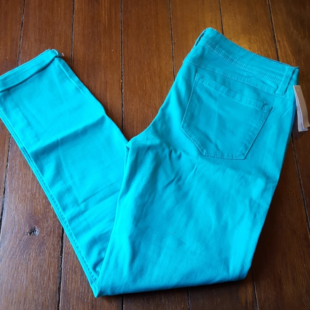 BNWT turquoise skinny pants
